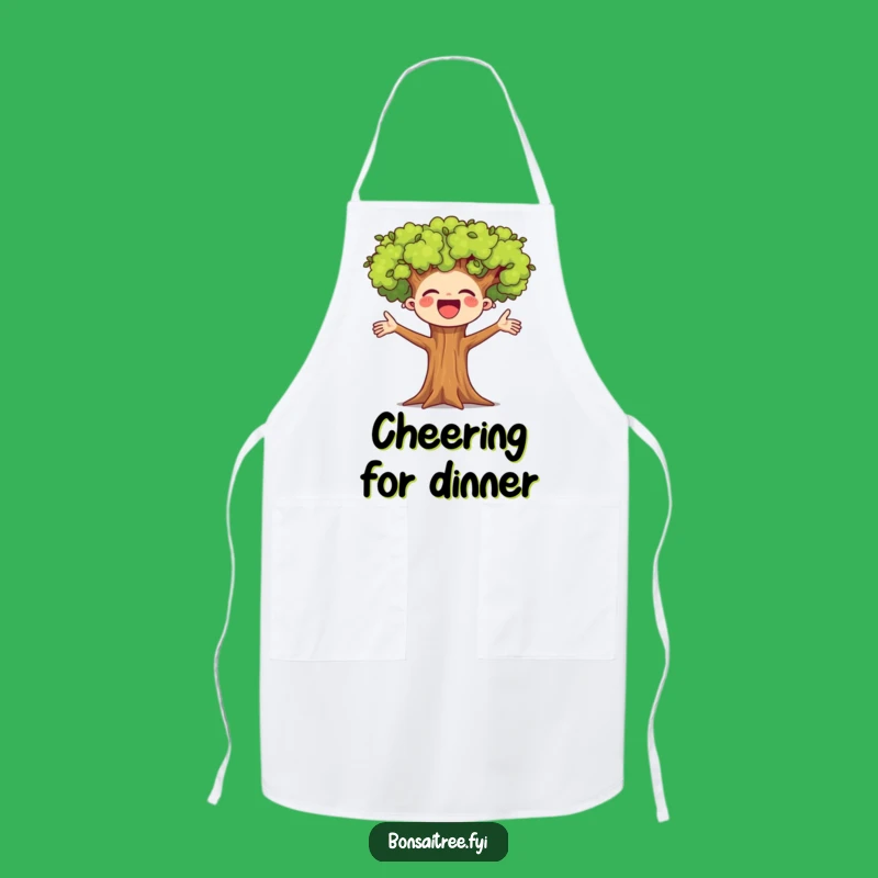 Funny Cheerful Tree Apron, A Joyful and Happy Kitchen Gift
