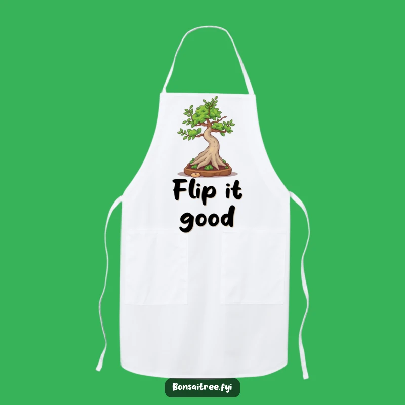 Funny Bonsai Tree Somesault Apron - Silly Chef Character, Great Gift