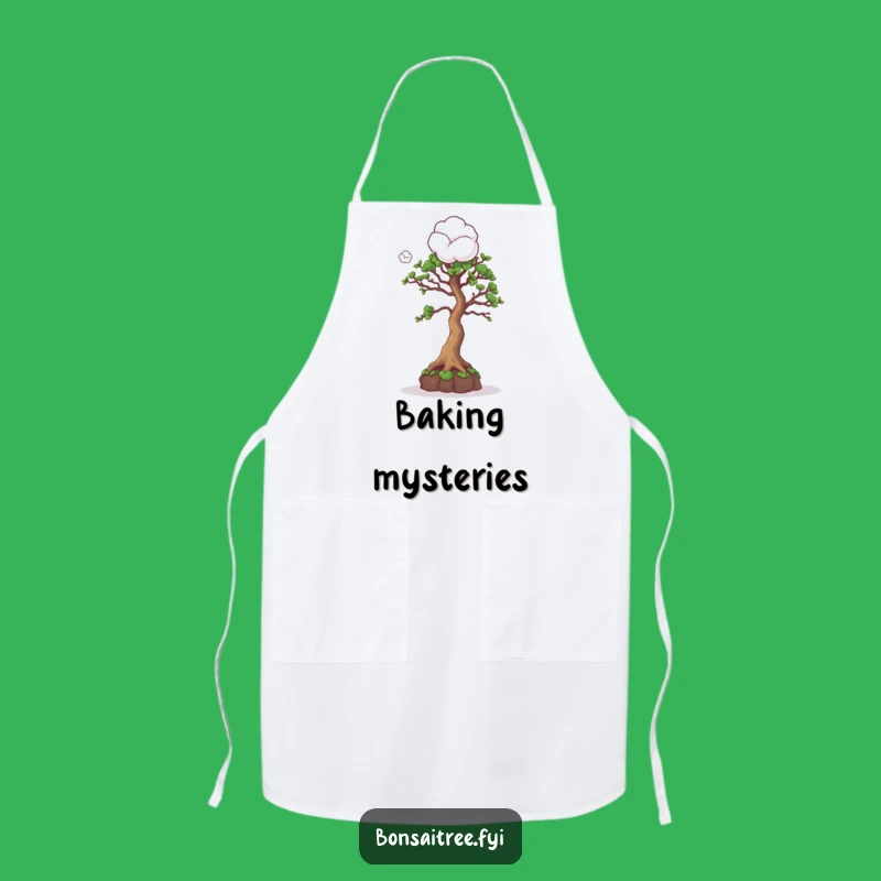 Funny Curious Bonsai Cotton Ball Apron: Cook with Curiosity and Humor Gift
