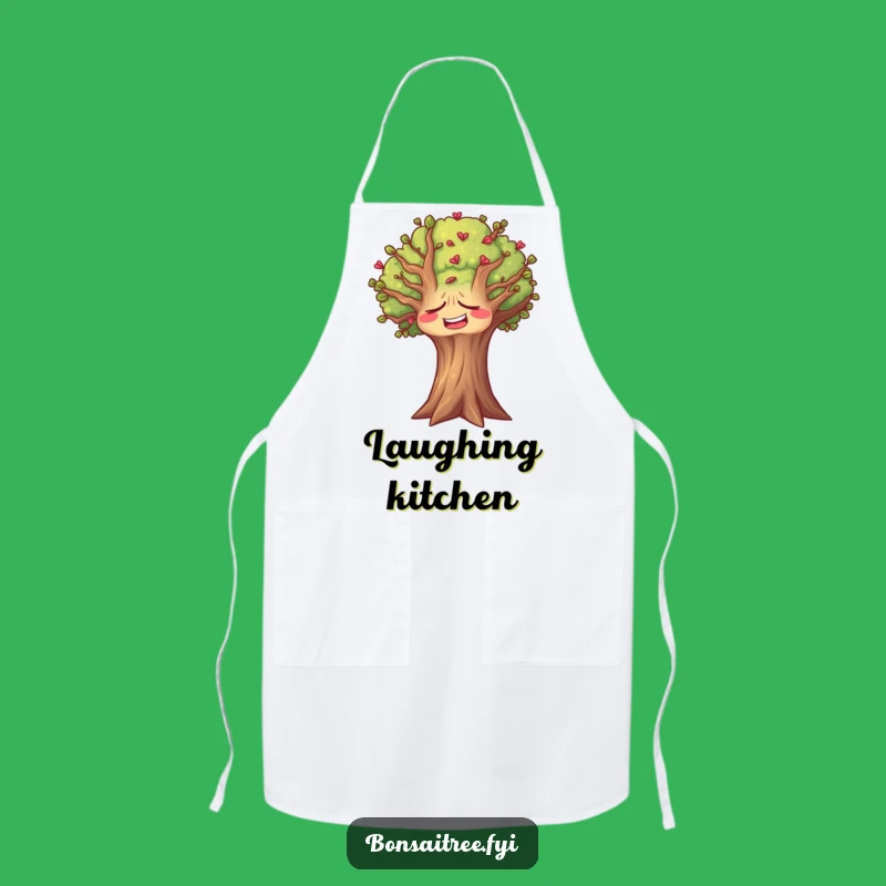 Funny Laughing Tree Apron: Kitchen Fun with Silent Mirth