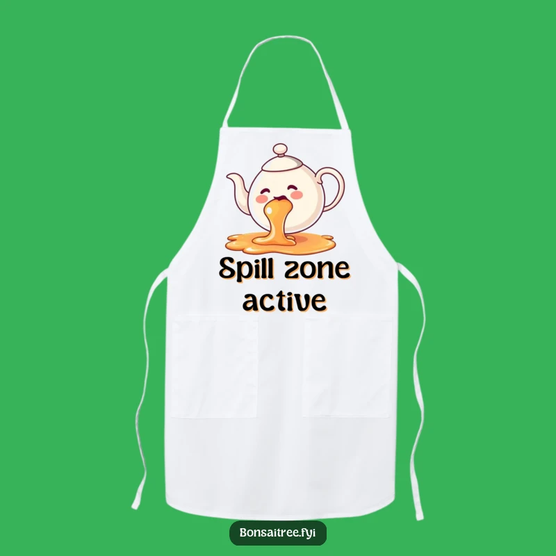 Funny Teapot Apron - Cook with Colorful Charm and Humor