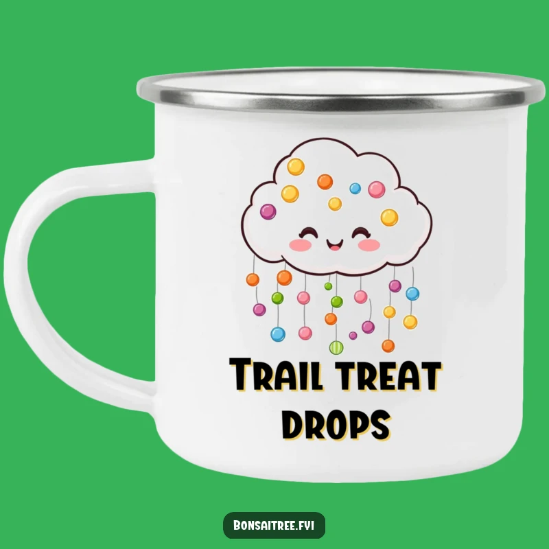 Funny Candy Cloud Camping Mug - Sweet Sips on Adventures