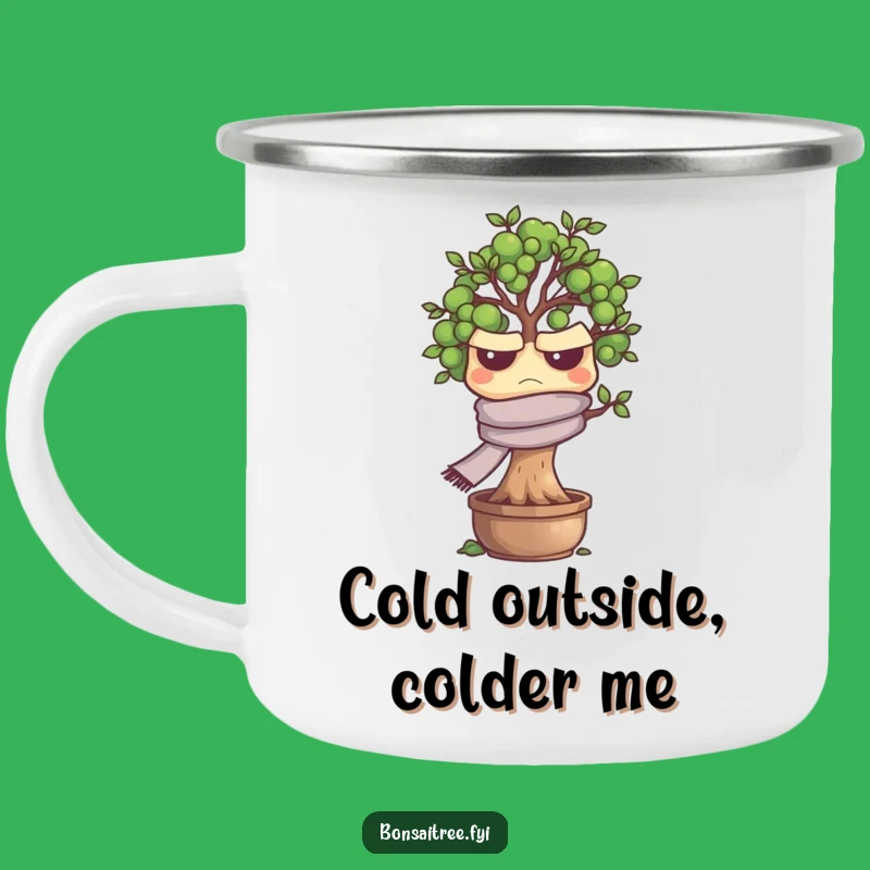 Funny Grumpy Bonsai Tree Camping Mug - Your Go-To for Hot Drinks and Grumpy Mornings
