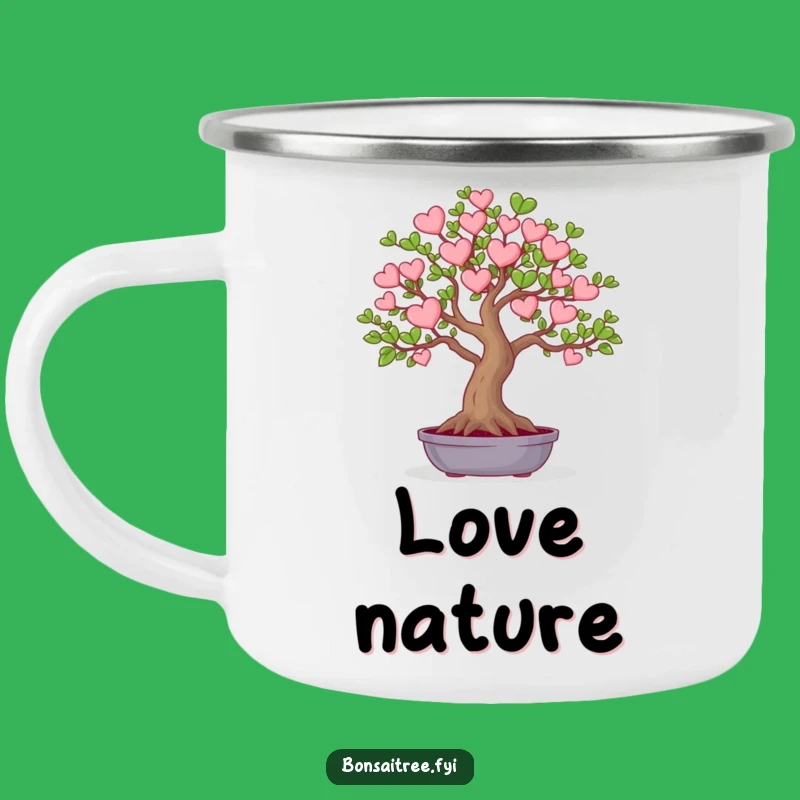 Funny Heart Leaf Camping Mug, Your Loving Companion Outdoors