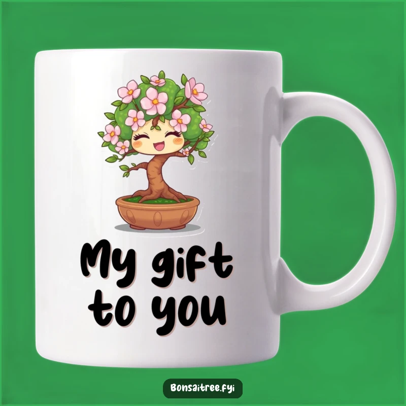 Funny Winking Bonsai Bloom Mug: A Perfect Gift for Plant Lovers