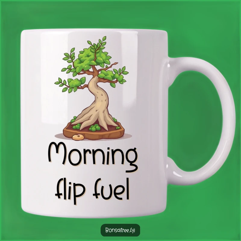 Funny Bonsai Tree Somesault Mug Gift - Silly Character Action for Fun Lovers