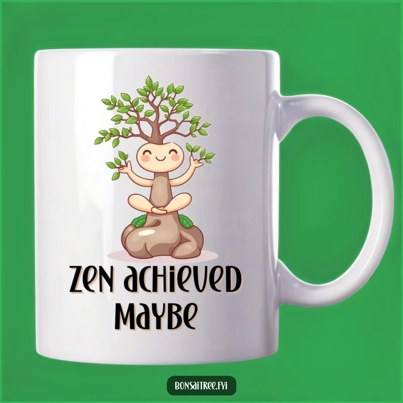 Funny Yoga Bonsai Mug: The Zen Master of Mornings, Perfect Funny Gift