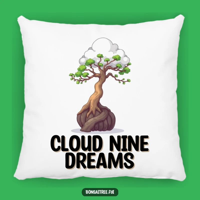Funny Bonsai Cloud Sculptor Pillow - Comfy Artistic Home Accent