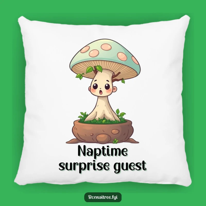 Comfy Funny Bonsai Mushroom Surprise Pillow: A Cozy Funny Gift