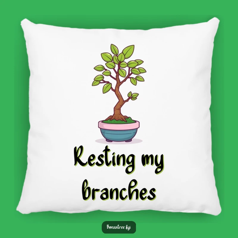 Funny Comfort Bonsai Leaf Pillow: Happy Tree's Gift