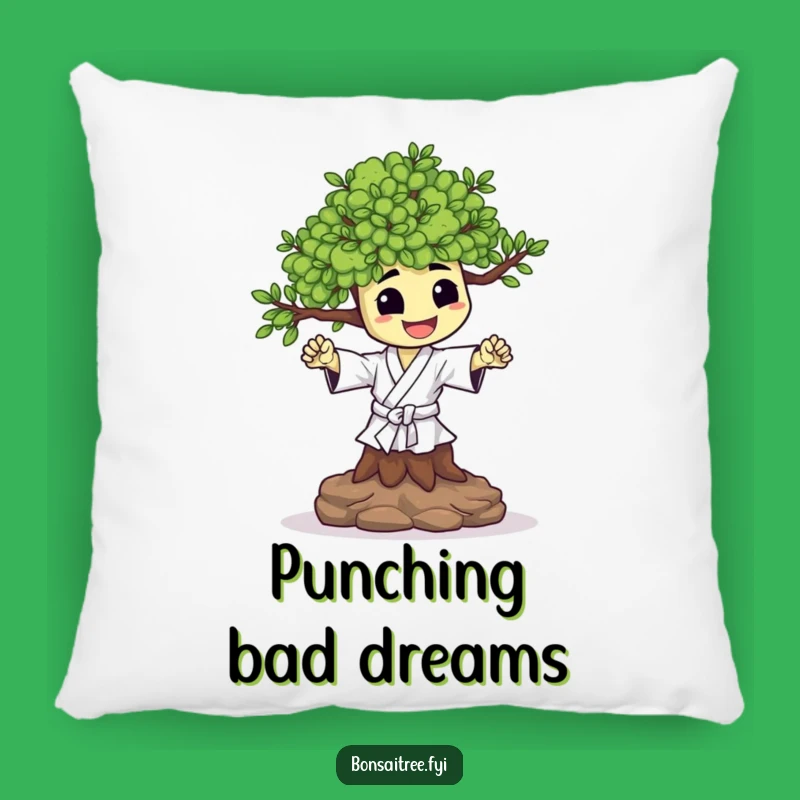 Comfy Funny Happy Bonsai Karate Chop Pillow: Your Cozy Power-Up
