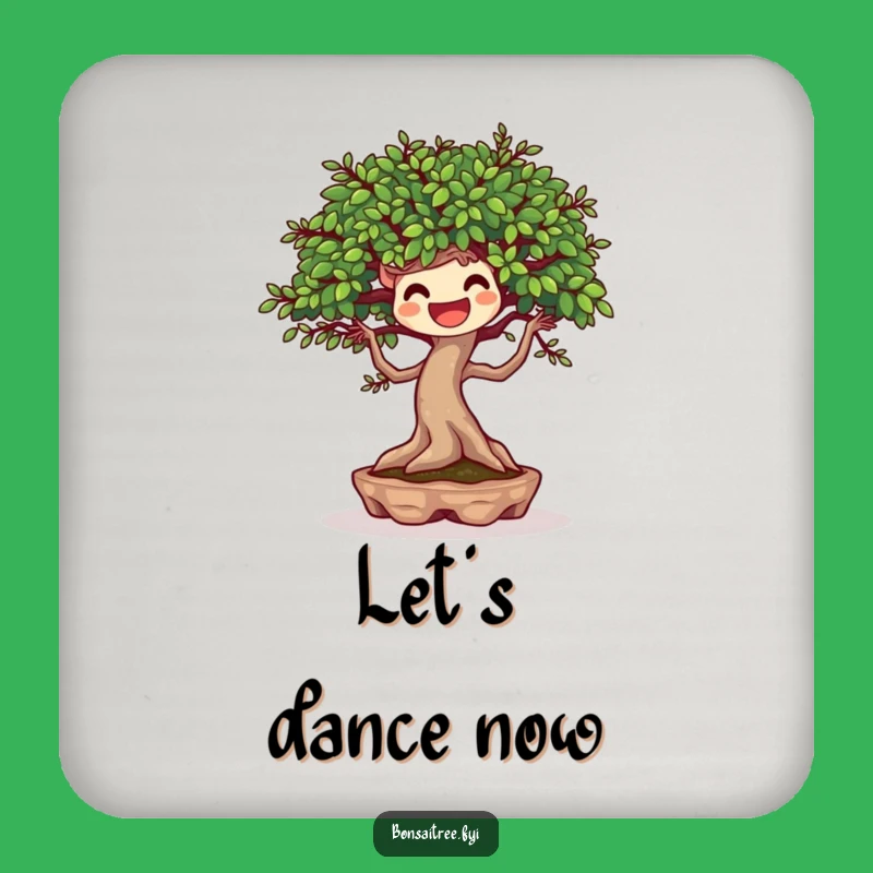 Funny Joyful Bonsai Dancing Coaster: Protect Surfaces with Breezy Charm Gift
