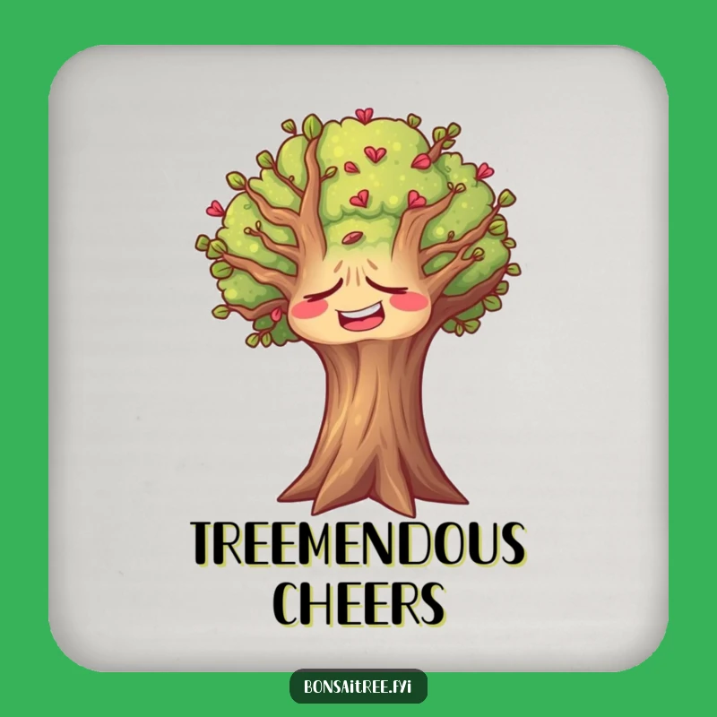 Funny Laughing Tree Coasters: Protect Surfaces with Silent Mirth