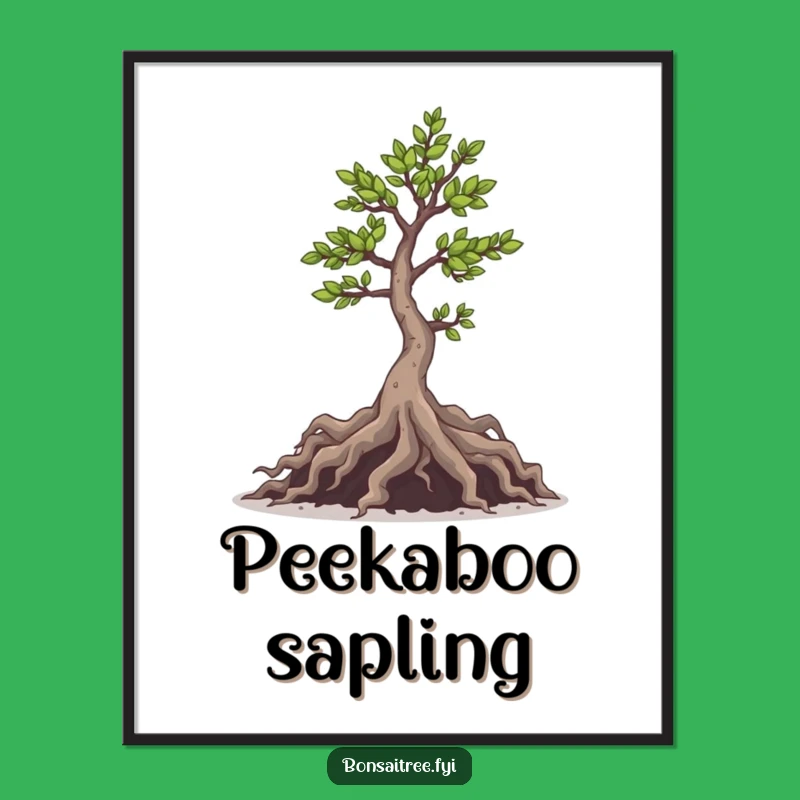 Mischievous Bonsai Roots Poster: Add a Dash of Playful Chaos, Quirky Funny Gift