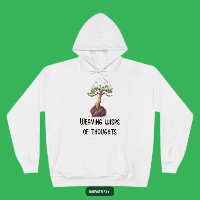 Cozy Funny Bonsai Cloud Sculptor Hoodie - Warm Artful Gift for Thinkers