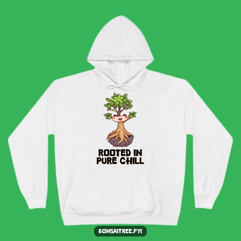 Cozy Funny Bonsai Tree Hoodie: Wiggling Roots Character, Perfect Humorous Gift