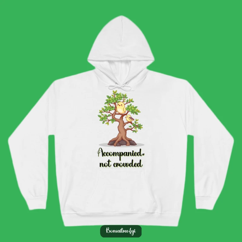 Cozy Happy Bonsai Bird Hoodie: Embrace Warmth and Nature's Charm, Sweet Funny Gift