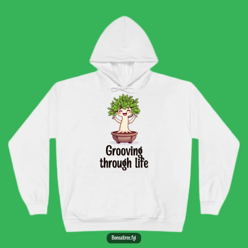 Cozy Funny Bonsai Tree Hoodie: Wiggle Dance Design, Perfect Humorous Gift