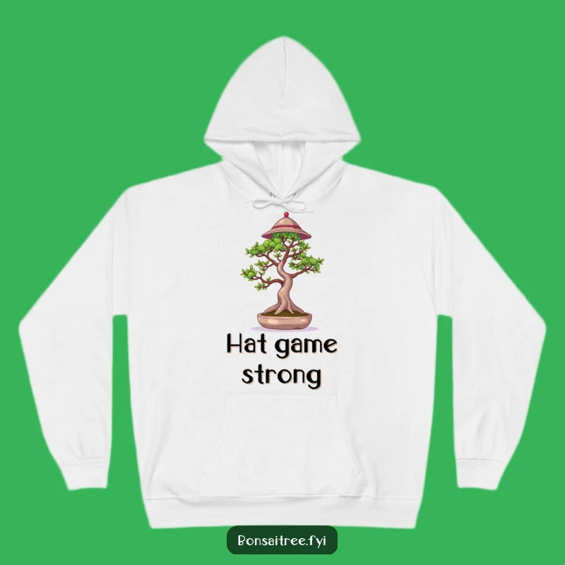 Funny Dapper Bonsai Hoodie: Hat-Wearing Tree, Cozy Style Gift