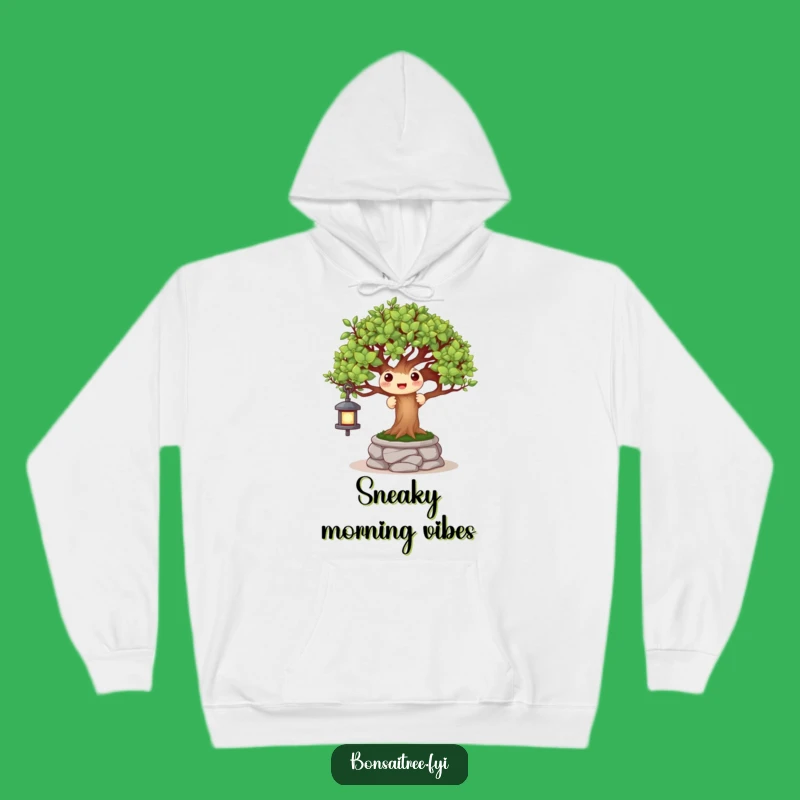 Funny Peek-a-Boo Bonsai Lantern Hoodie: Cozy and Whimsical Garden Wear