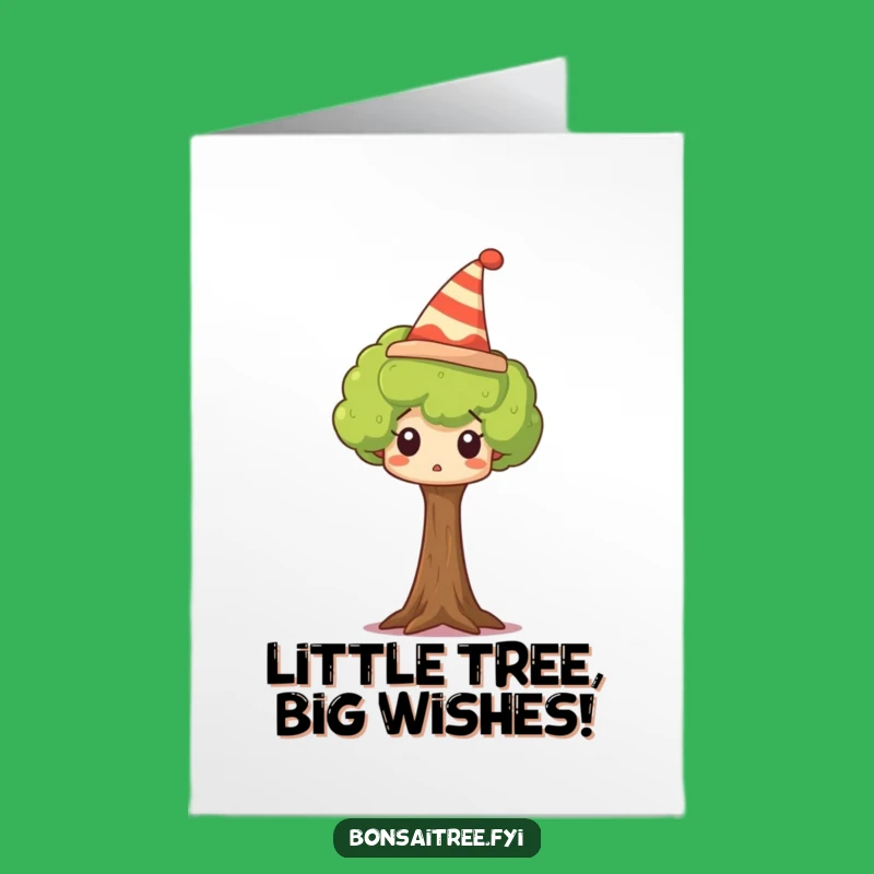 Free Printable Birthday Card: Surprised Tree Hat, Funny Downloadable Gift