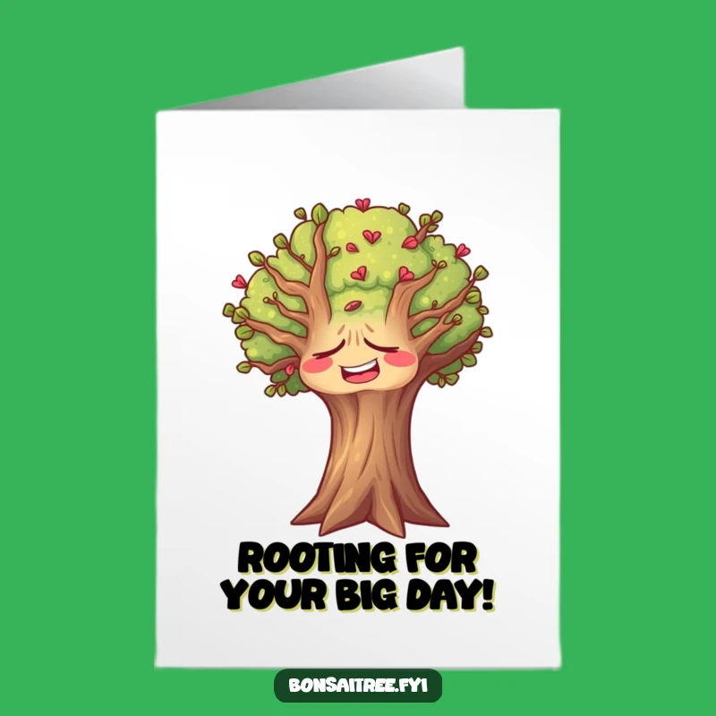 Free Printable Birthday Card: Laughing Tree, Funny Downloadable Hilarious Gift