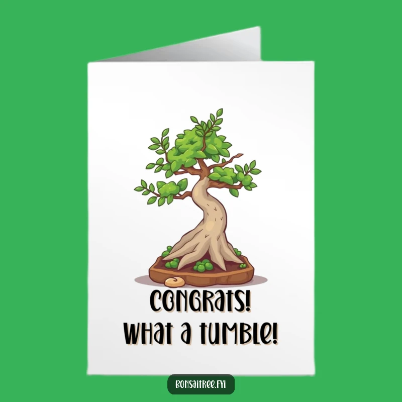 Free Printable Bonsai Somersault Congrats Card: Hilarious Downloadable for Achievements