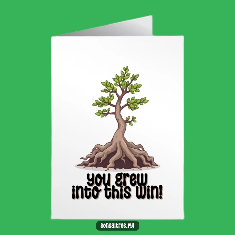 Free Printable Mischief Bonsai Congrats Card - Cheeky Downloadable Gift!