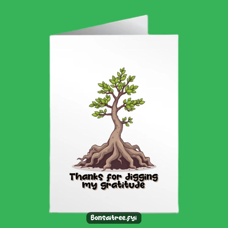Printable Thank You Mischief Bonsai Card - Free Playful Downloadable Gift!