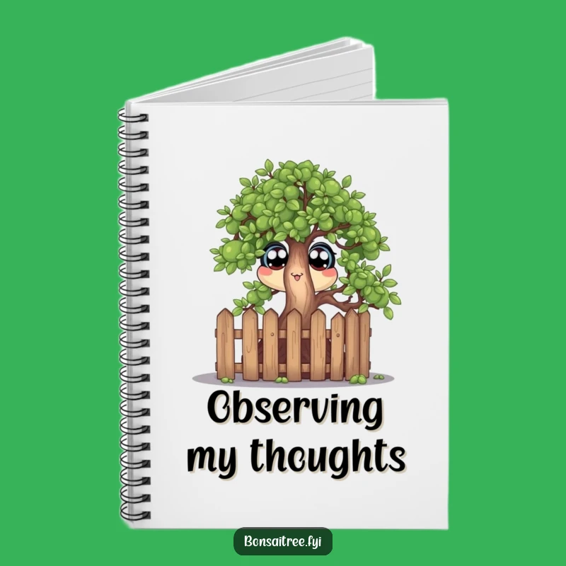 Funny Bonsai Fence Notebook: Curious Tree's Gift