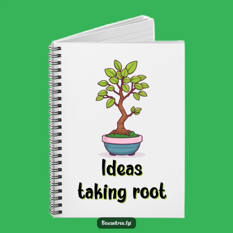 Funny Bonsai Leaf Notebook: Happy Tree's Gift for Notes