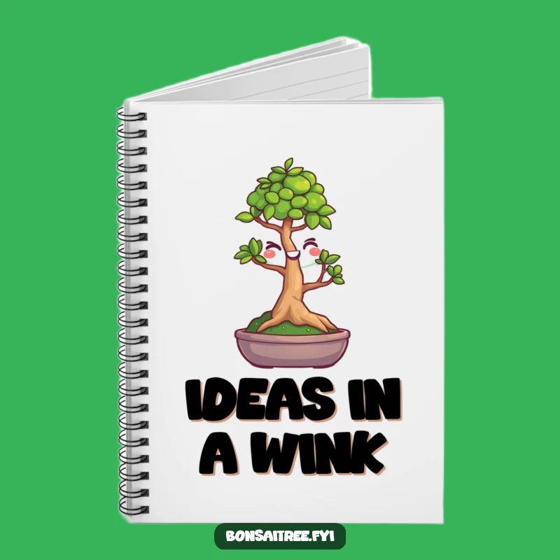 Funny Winking Bonsai Notebook, A Hilarious Journal for Creative Ideas