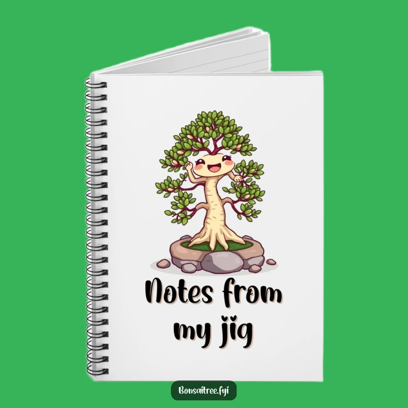 Funny Jigging Bonsai Notebook: Dance Through Your Notes with Plant Fun