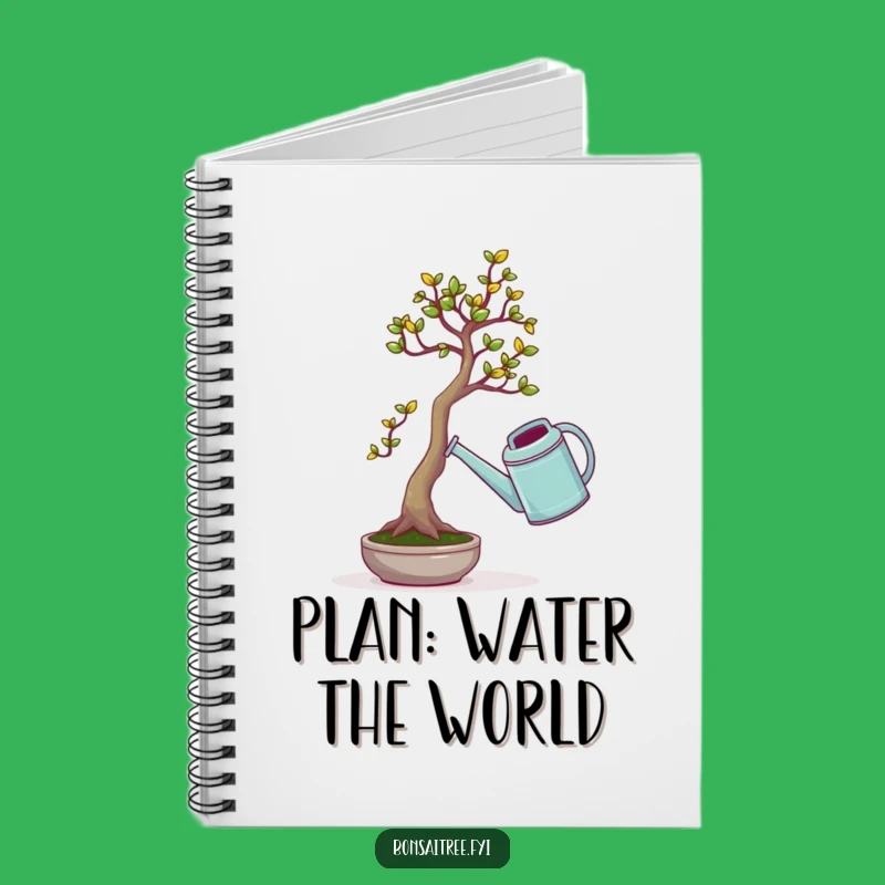 Funny Bonsai Tree Watering Can Notebook: Jot Down Ideas with Hilarious Garden Art