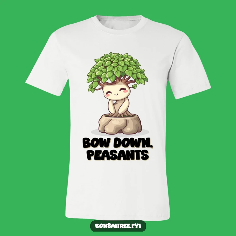Funny Playful Bonsai Bow T-Shirt: Warm Smile Gift