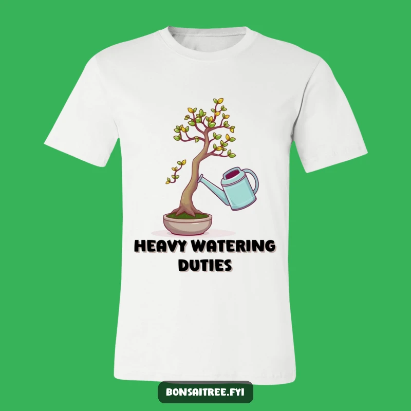 Funny Bonsai Tree Lifting Watering Can T-Shirt: A Hilarious Gift for Gardeners