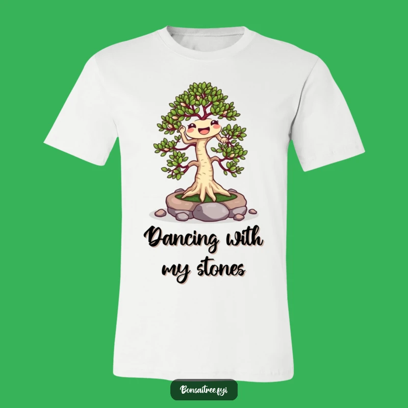 Funny Dancing Bonsai T-Shirt: Cheerful Plant Jig Tee for Humorous Gifts