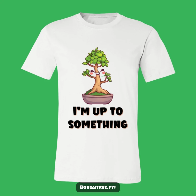 Funny Winking Bonsai Tree T-Shirt, A Comical Gift for Plant Enthusiasts