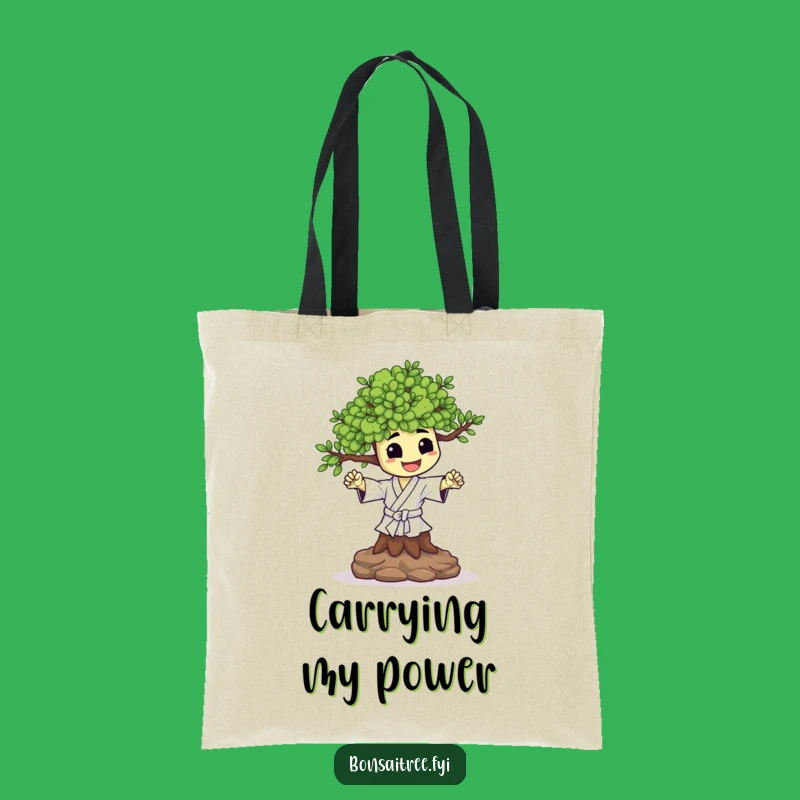 Chic Funny Happy Bonsai Karate Chop Tote Bag: Your Motivational Gift