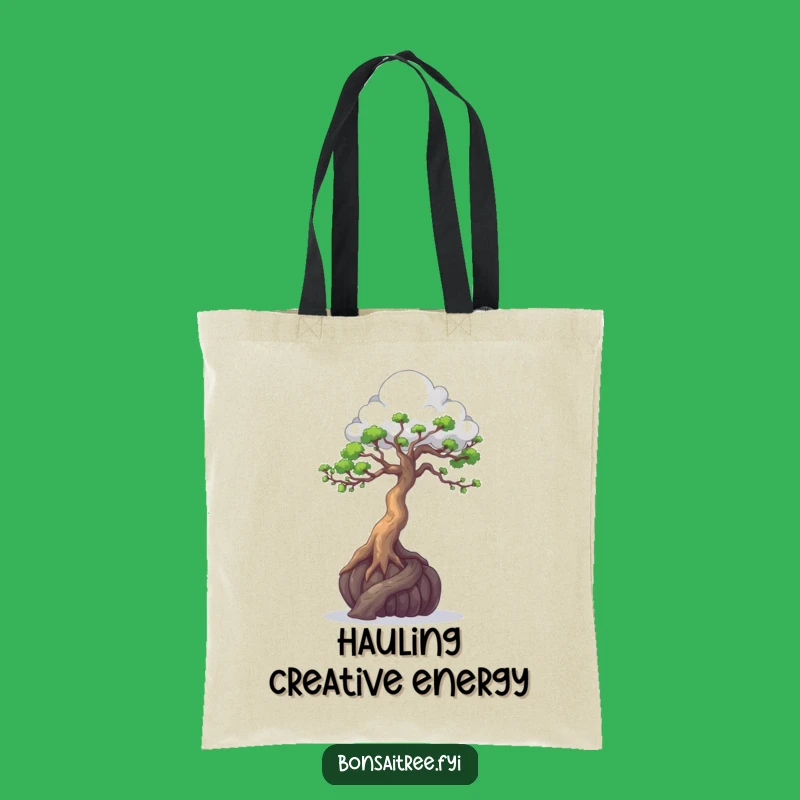 Funny Bonsai Cloud Sculptor Tote Bag - Carry Your Artistic Vibes