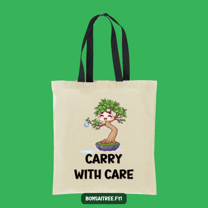 Funny Giggling Bonsai Water Drop Tote: Hilarious & Practical Bag Gift