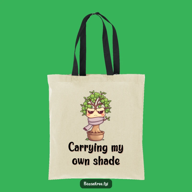 Funny Grumpy Bonsai Tree Tote Bag - Carry Your Essentials with Sarcastic Style