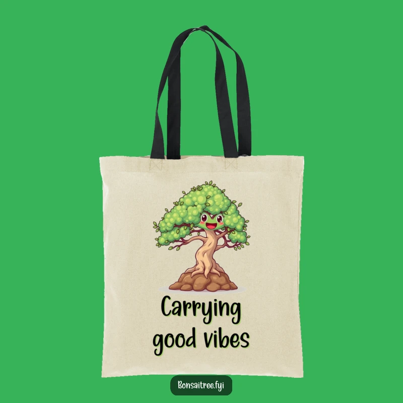 Funny Happy Bonsai Dancing Tote Bag - Carry Your Joyful Style