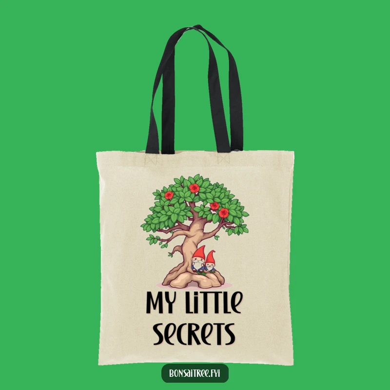 Funny Mischievous Bonsai Gnome Hide Tote: Witty & Practical Bag Gift